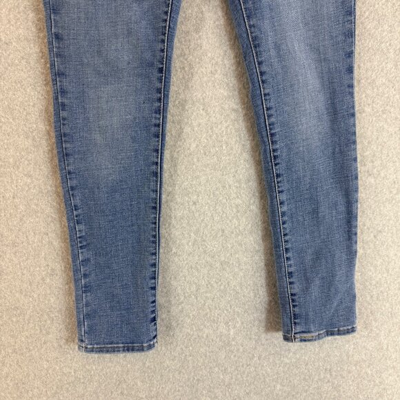 Levis 711 Skinny Jeans Womens Size 28 Medium Wash Denim Stretch Ankle Length - Picture 10 of 16